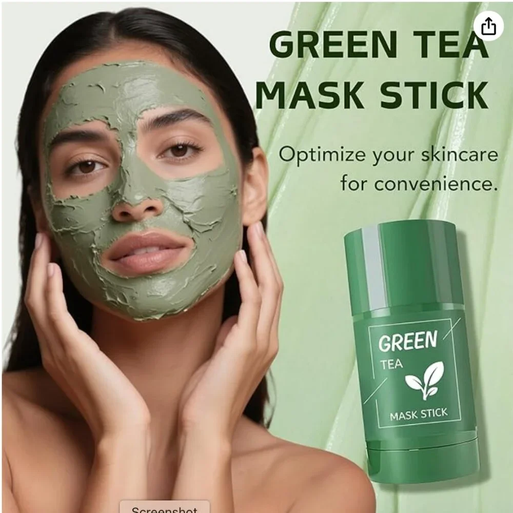 NEW 2 Sticks Green Tea Mask Sticks Sealed Oil Control 1.42oz X2 Total almost 3oz